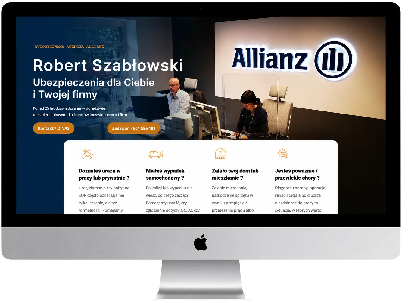 Mockup realizacji strony agencja-szablowski.pl