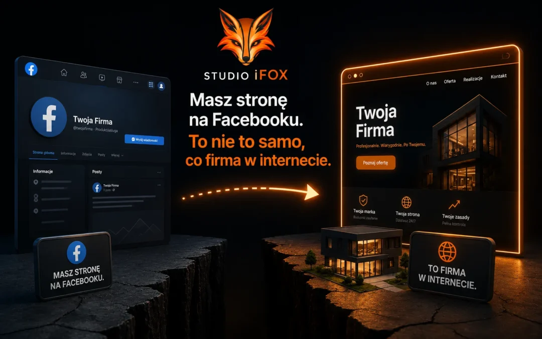 Masz stronę na Facebooku. To nie to samo, co firma w internecie.