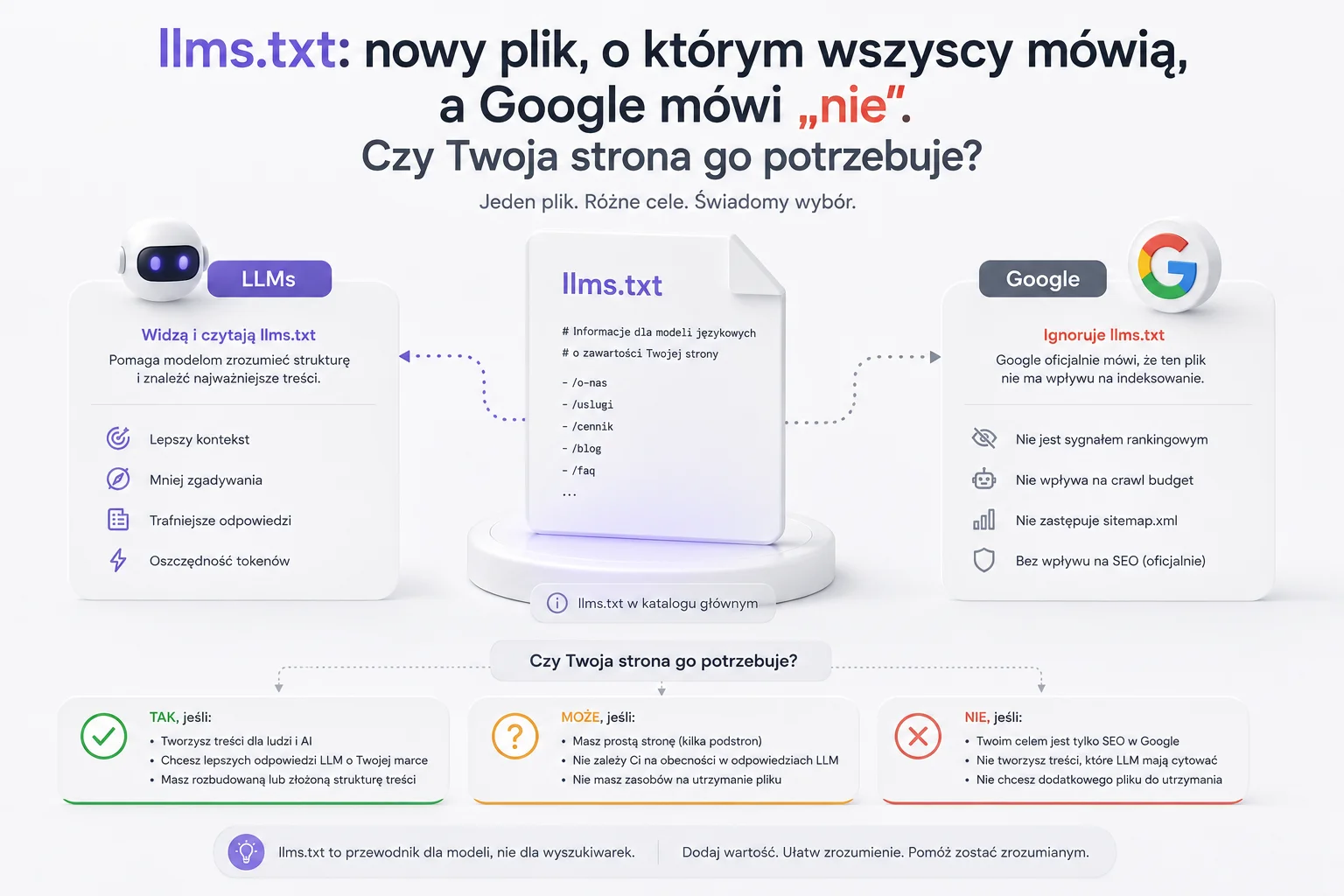 ms.txt: nowy plik, o którym wszyscy mówią, a Google mówi „nie”. Czy Twoja strona go potrzebuje?