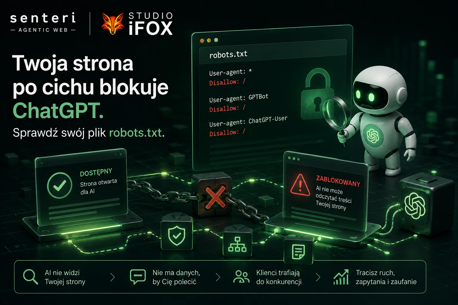 Twoja strona po cichu blokuje ChatGPT. Sprawdź swój plik robots.txt.