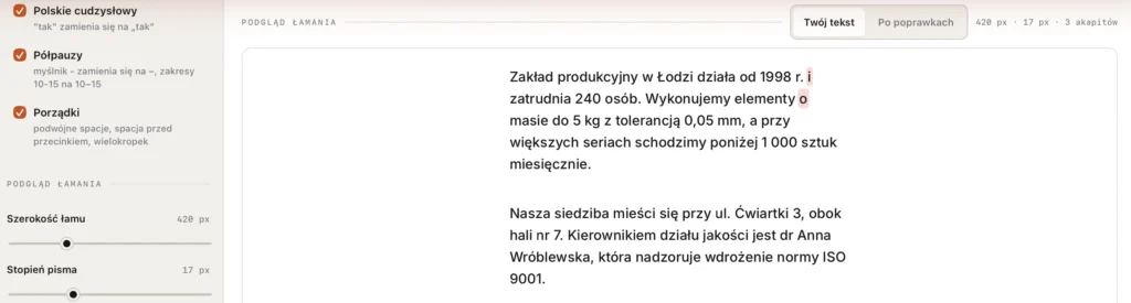 Sierotka nie jest błędem w tekście — i cztery pułapki, w które wpadł nasz własny korektor