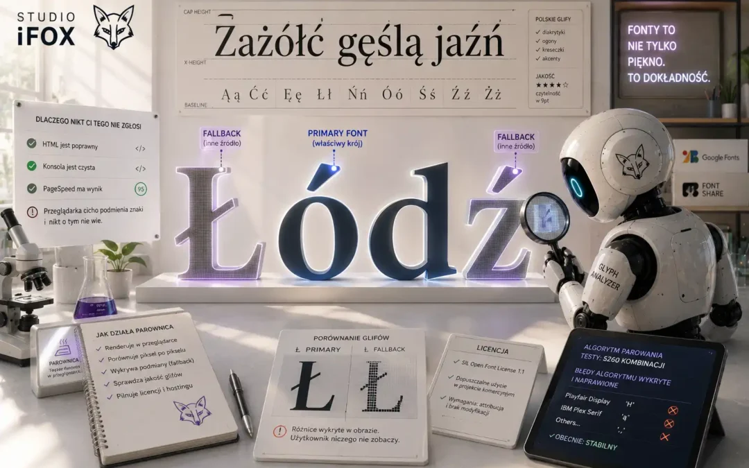 Dlaczego w słowie „Łódź” jedna litera jest z innego kroju — i nikt Ci tego nie zgłosi