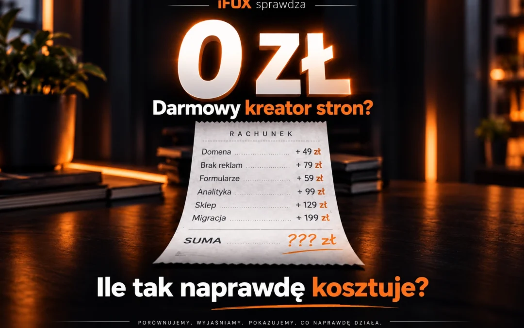 2# iFOX sprawdza – darmowy kreator stron — ile tak naprawdę kosztuje?