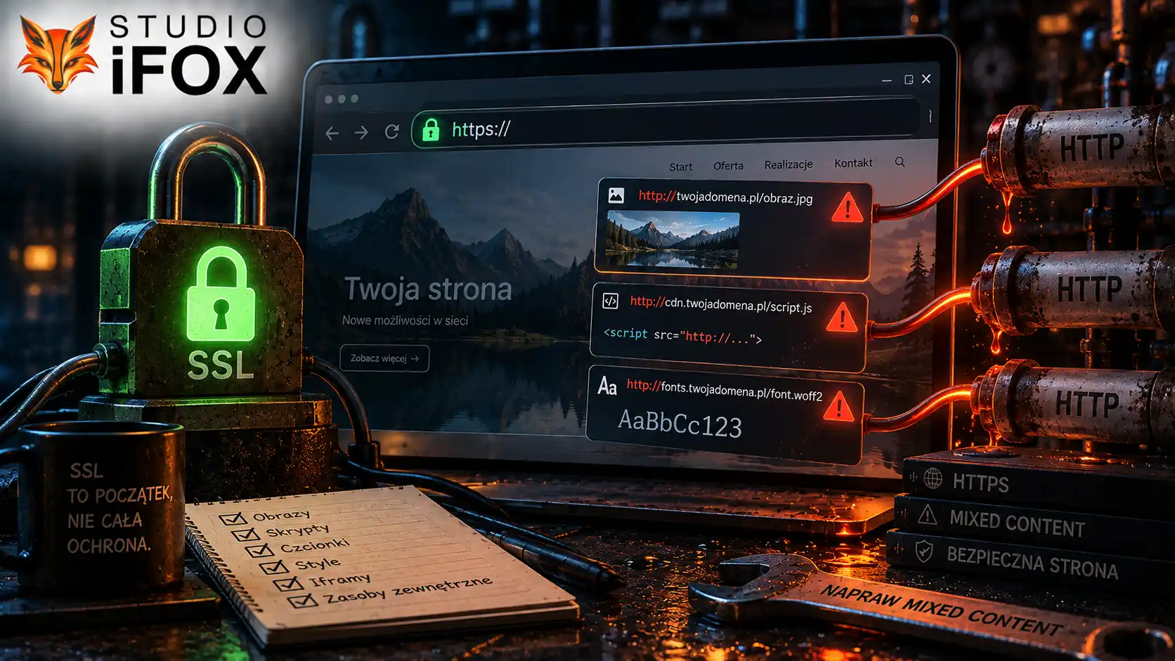 Masz certyfikat SSL, a strona nadal nie jest w pełni bezpieczna? To może być mixed content Masz certyfikat SSL, a strona nadal nie jest w pełni bezpieczna? To może być mixed content