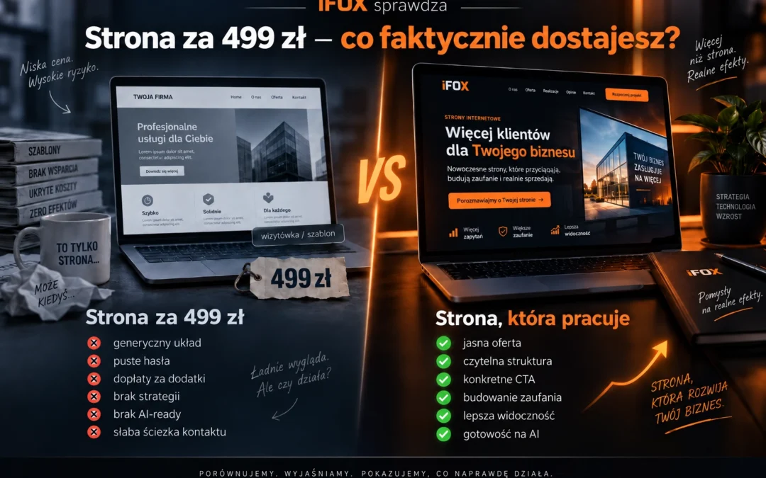 iFOX sprawdza: strona za 499 zł — co faktycznie dostajesz?