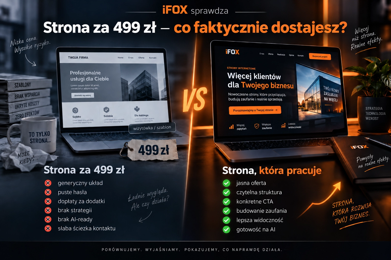iFOX sprawdza: strona za 499 zł — co faktycznie dostajesz? iFOX sprawdza: strona za 499 zł — co faktycznie dostajesz?